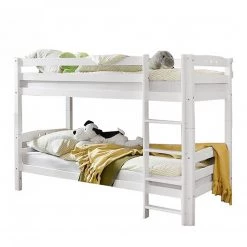 Ticaa Lit superposé Teipo - Hêtre massif - Blanc