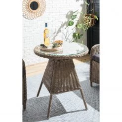 Table de jardin Villebon II - Verre de sécurité / Polyrotin - Marron -Tables de jardin Soldes 2022 1000117648 180914 07181702 MOOD GALLERYIMAGES P000000001000117648 mood