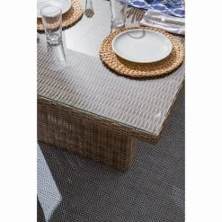 Table de jardin Villebon I - Verre de sécurité / Polyrotin - Marron -Tables de jardin Soldes 2022 1000117650 180914 07323113 GALLERYIMAGES P000000001000117650