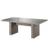 Table de jardin Villebon I - Verre de sécurité / Polyrotin - Marron -Tables de jardin Soldes 2022 1000117650 190130 16100400019 IMAGE P000000001000117650