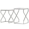 Red Living Tables d’appoint Bökars (Lot de 2) - (Lot de 2) Aluminium - Argenté -Tables de jardin Soldes 2022 1000123980 180803 14032908 IMAGE P000000001000123980