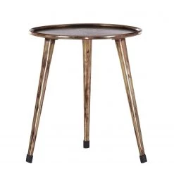 Tables de jardin Soldes 2022 4 Ars manufacti Table d'appoint Mumbaru - Aluminium - Argenté