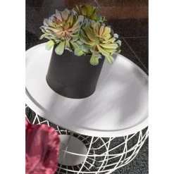 Fredriks Tables d'appoint Furada (lot de 3) - (Lot de 3) - Aluminium - Blanc -Tables de jardin Soldes 2022 1000124004 220729 035 DETAILS P000000001000124004