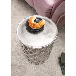 Red Living Table d'appoint Karlin - Aluminium - Argenté -Tables de jardin Soldes 2022 1000124005 220719 021 MOOD DETAILS P000000001000124005 mood