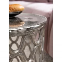 Red Living Table d'appoint Karlin - Aluminium - Argenté -Tables de jardin Soldes 2022 1000124005 220719 022 MOOD DETAILS P000000001000124005 mood