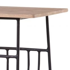 Ars manufacti Table d’appoint Soltas III - Acacia massif / Métal - Acacia / Noir -Tables de jardin Soldes 2022 1000124006 180803 14033050 GALLERYIMAGES P000000001000124006