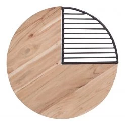 Ars manufacti Table d’appoint Soltas I - Acacia massif / Métal - Acacia / Noir -Tables de jardin Soldes 2022 1000124015 180803 14033087 GALLERYIMAGES P000000001000124015