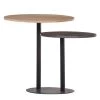 Ars manufacti Table d’appoint Soltas IV - Acacia massif / Métal - Acacia / Noir -Tables de jardin Soldes 2022 1000124016 180803 14033088 IMAGE P000000001000124016
