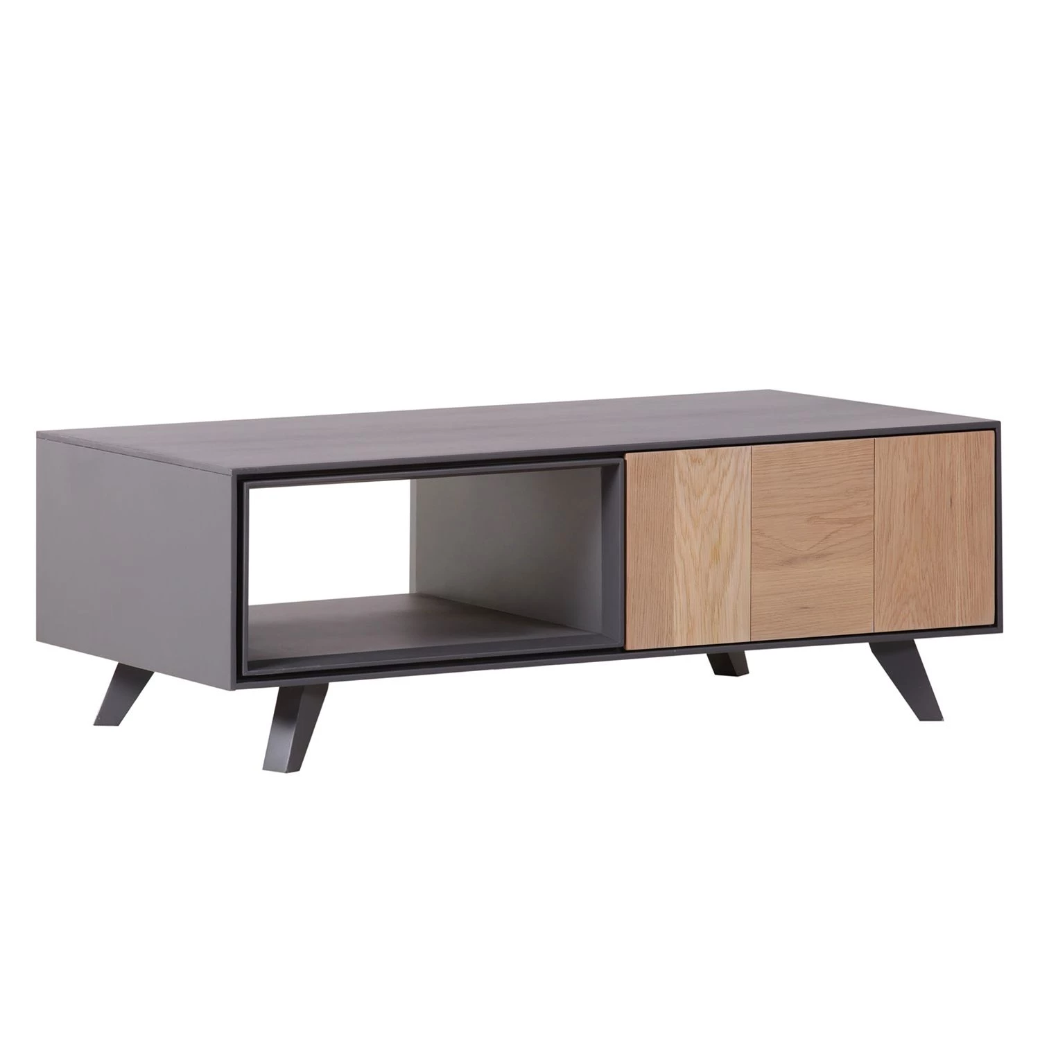 Norrwood Table basse Colfax - Partiellement en chêne massif - chêne / Gris 2 Norrwood Table basse Colfax - Partiellement en chêne massif - chêne / Gris