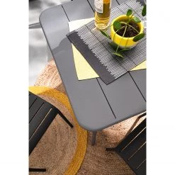 Table de jardin Utah - Fer - Gris - Largeur : 140 cm -Tables de jardin Soldes 2022 1000134347 190619 11253200010 MOOD GALLERYIMAGES P000000001000134347 mood