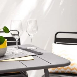 Table de jardin Utah - Fer - Gris - Largeur : 140 cm -Tables de jardin Soldes 2022 1000134347 190619 11253200012 MOOD GALLERYIMAGES P000000001000134347 mood