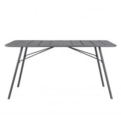Table de jardin Utah - Fer - Gris - Largeur : 140 cm -Tables de jardin Soldes 2022 1000134347 190620 10531200008 GALLERYIMAGES P000000001000134347
