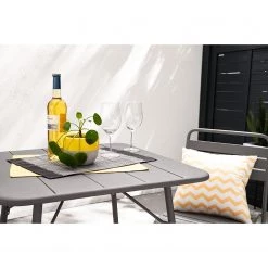 Table de jardin Utah - Fer - Gris - Largeur : 70 cm -Tables de jardin Soldes 2022 1000134363 190619 11253300027 MOOD GALLERYIMAGES P000000001000134363 mood