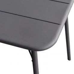 Table de jardin Utah - Fer - Gris - Largeur : 70 cm -Tables de jardin Soldes 2022 1000134363 190620 10531300020 GALLERYIMAGES P000000001000134363