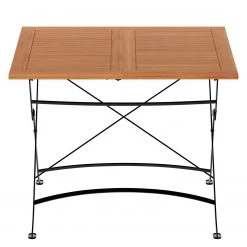 Table de jardin extensible Tuscany - Acacia massif / Acier - Acacia / Noir -Tables de jardin Soldes 2022 1000135904 190329 16505800049 GALLERYIMAGES P000000001000135904