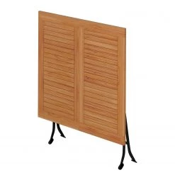 Table de jardin extensible Tuscany - Acacia massif / Acier - Acacia / Noir -Tables de jardin Soldes 2022 1000135904 190329 16505900052 GALLERYIMAGES P000000001000135904