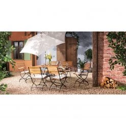 Table de jardin extensible Tuscany - Acacia massif / Acier - Acacia / Noir -Tables de jardin Soldes 2022 1000135904 220118 105308000024 MOOD DETAILS P000000001000135904 mood