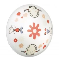 Eglo Lampe enfant Junior III - Verre / Acier - 2 ampoules