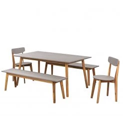 Table de jardin Lindholm I - Acacia massif - Gris / Marron -Tables de jardin Soldes 2022 1000185452 200402 13575900013 DETAILS P000000001000185452