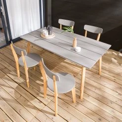 Table de jardin Lindholm I - Acacia massif - Gris / Marron -Tables de jardin Soldes 2022 1000185452 200429 17424300014 MOOD DETAILS P000000001000185452 mood