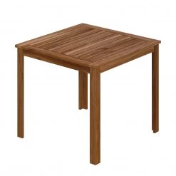 Table de jardin Mimo IV - Acacia massif - Marron