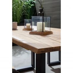 Table de jardin Edgewood - Acacia massif / Fer - Marron / Noir -Tables de jardin Soldes 2022 1000189194 220601 022 MOOD DETAILS P000000001000189194 mood