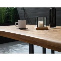 Table de jardin Edgewood - Acacia massif / Fer - Marron / Noir -Tables de jardin Soldes 2022 1000189194 220601 023 MOOD DETAILS P000000001000189194 mood