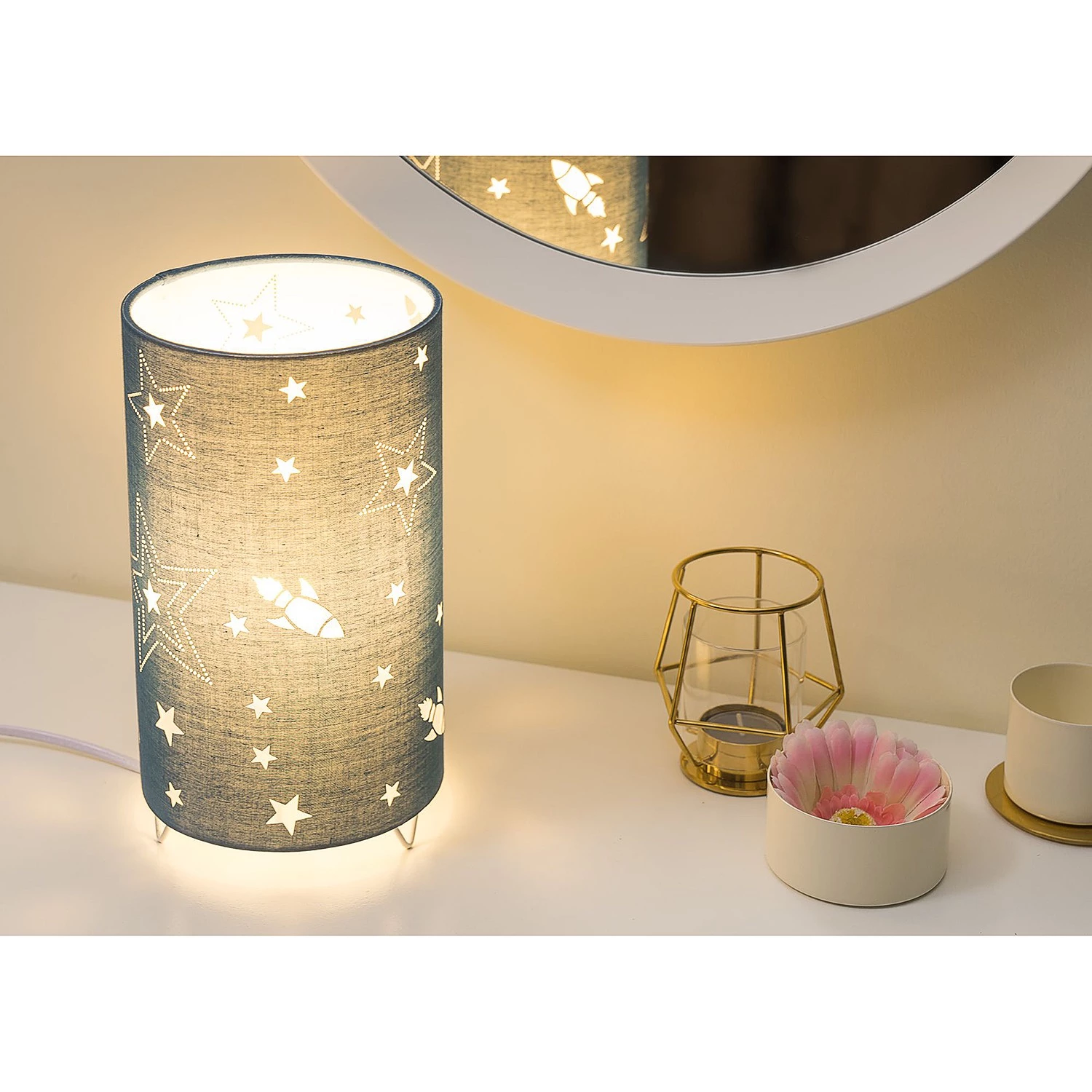 Pauleen Lampe Cute VII - Coton / Aluminium - 1 ampoule 4 Pauleen Lampe Cute VII - Coton / Aluminium - 1 ampoule – Image 2