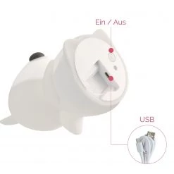 Pauleen Lampe LED Good Night I - Silicone - 1 ampoule -Tables de jardin Soldes 2022 1000201193 200102 14314500140 DETAILS P000000001000201193