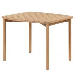 Julià Grup Table de jardin Sheryl I - Eucalyptus massif - Marron