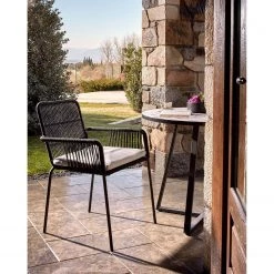 Julià Grup Bout de canapé Tella - Acier / Marbre - Noir / Blanc -Tables de jardin Soldes 2022 1000216759 200703 16594600642 MOOD DETAILS P000000001000216759 mood