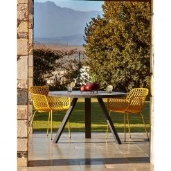 Julià Grup Table de jardin Shanelle I - Acier / Marbre - Noir -Tables de jardin Soldes 2022 1000216763 200703 16594900667 MOOD DETAILS P000000001000216763 mood
