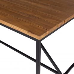 Table de jardin LeRoy - Acacia massif / Acier - Marron / Noir 21 Table de jardin LeRoy - Acacia massif / Acier - Marron / Noir -Tables de jardin Soldes 2022 1000218755 210319 10545500006 DETAILS P000000001000218755
