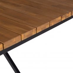 Table de jardin LeRoy - Acacia massif / Acier - Marron / Noir 22 Table de jardin LeRoy - Acacia massif / Acier - Marron / Noir -Tables de jardin Soldes 2022 1000218755 210319 10545500007 DETAILS P000000001000218755