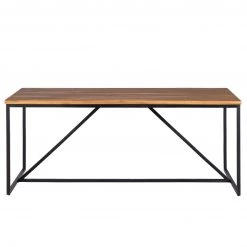Table de jardin LeRoy - Acacia massif / Acier - Marron / Noir 17 Table de jardin LeRoy - Acacia massif / Acier - Marron / Noir -Tables de jardin Soldes 2022 1000218755 210319 10545500009 DETAILS P000000001000218755