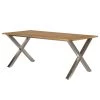 Table de jardin Teakline DeLuxe II - Acier / Teck massif - Marron / Argenté -Tables de jardin Soldes 2022 1000218756 210310 12262900051 IMAGE P000000001000218756