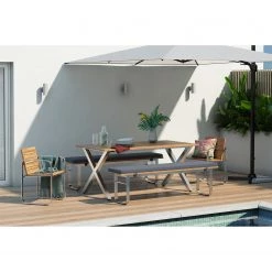 Table de jardin Teakline DeLuxe II - Acier / Teck massif - Marron / Argenté 17 Table de jardin Teakline DeLuxe II - Acier / Teck massif - Marron / Argenté -Tables de jardin Soldes 2022 1000218756 210623 14230800001 MOOD DETAILS P000000001000218756 mood