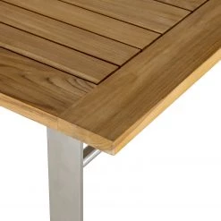 Table de jardin Teakline DeLuxe I - Acier / Teck massif - Marron / Argenté -Tables de jardin Soldes 2022 1000218763 210310 12271700085 DETAILS P000000001000218763