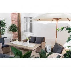 Jardi Table basse extérieur Laurel I - Polypropylène / Polywood - Gris / Beige -Tables de jardin Soldes 2022 1000219435 210913 11163200004 MOOD DETAILS P000000001000219435 mood