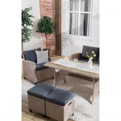 Jardi Table basse extérieur Laurel I - Polypropylène / Polywood - Gris / Beige -Tables de jardin Soldes 2022 1000219435 210913 11163500010 MOOD DETAILS P000000001000219435 mood