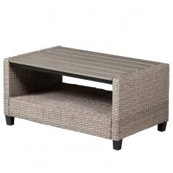 Jardi Table basse extérieur Laurel II - PolypropylÚne / Polywood - Gris / Beige