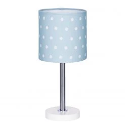 Livone Lampe Dots - Coton / Acier inoxydable - 1 ampoule - Bleu layette