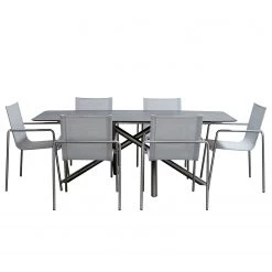 Ploß Table de jardin Alano - Acier inoxydable / Matière plastique - Gris -Tables de jardin Soldes 2022 1000226514 201118 17470400018 DETAILS P000000001000226514