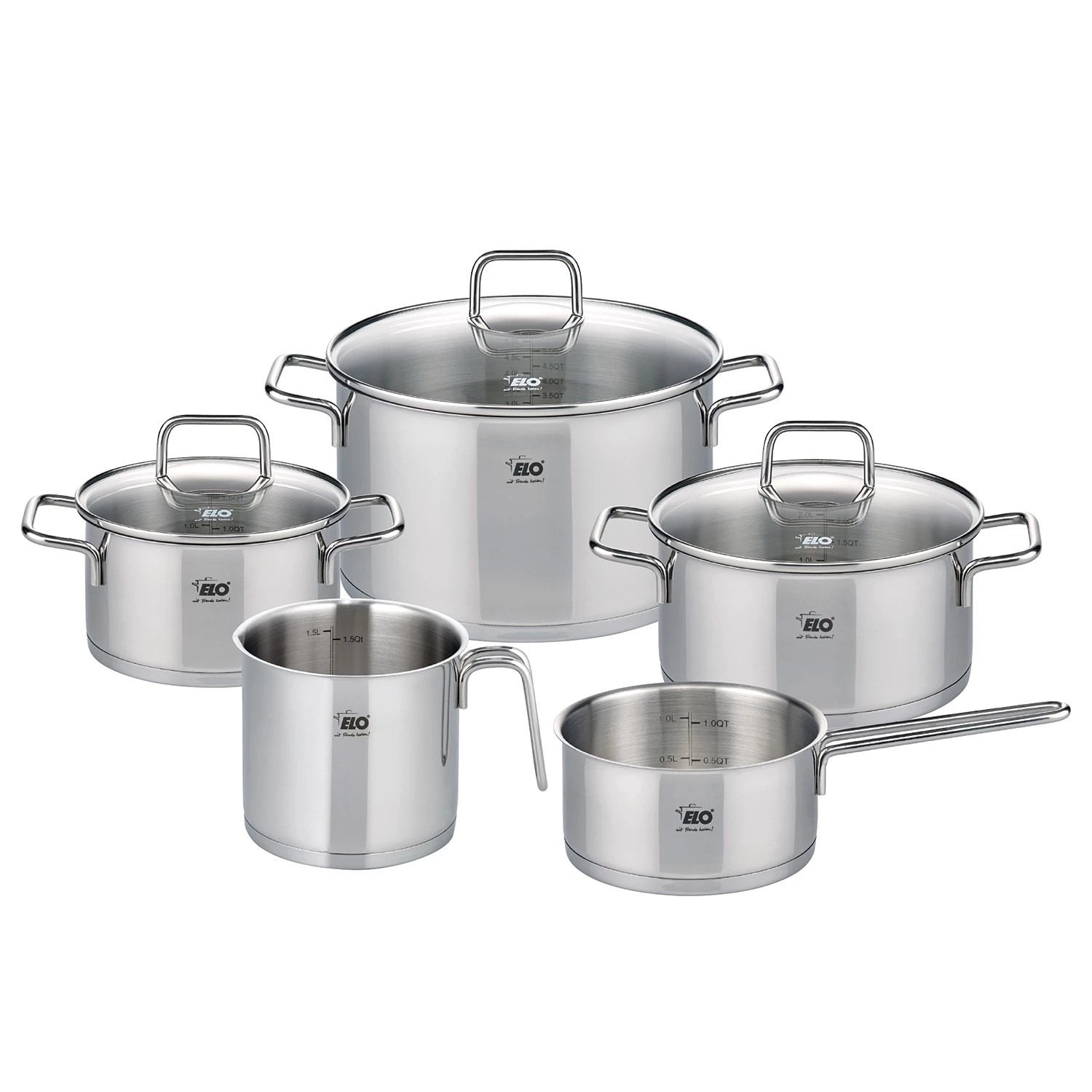 Elo Batterie de cuisine Citrin (5 éléments) - Argenté - Acier inoxydable 3 Elo Batterie de cuisine Citrin (5 éléments) - Argenté - Acier inoxydable