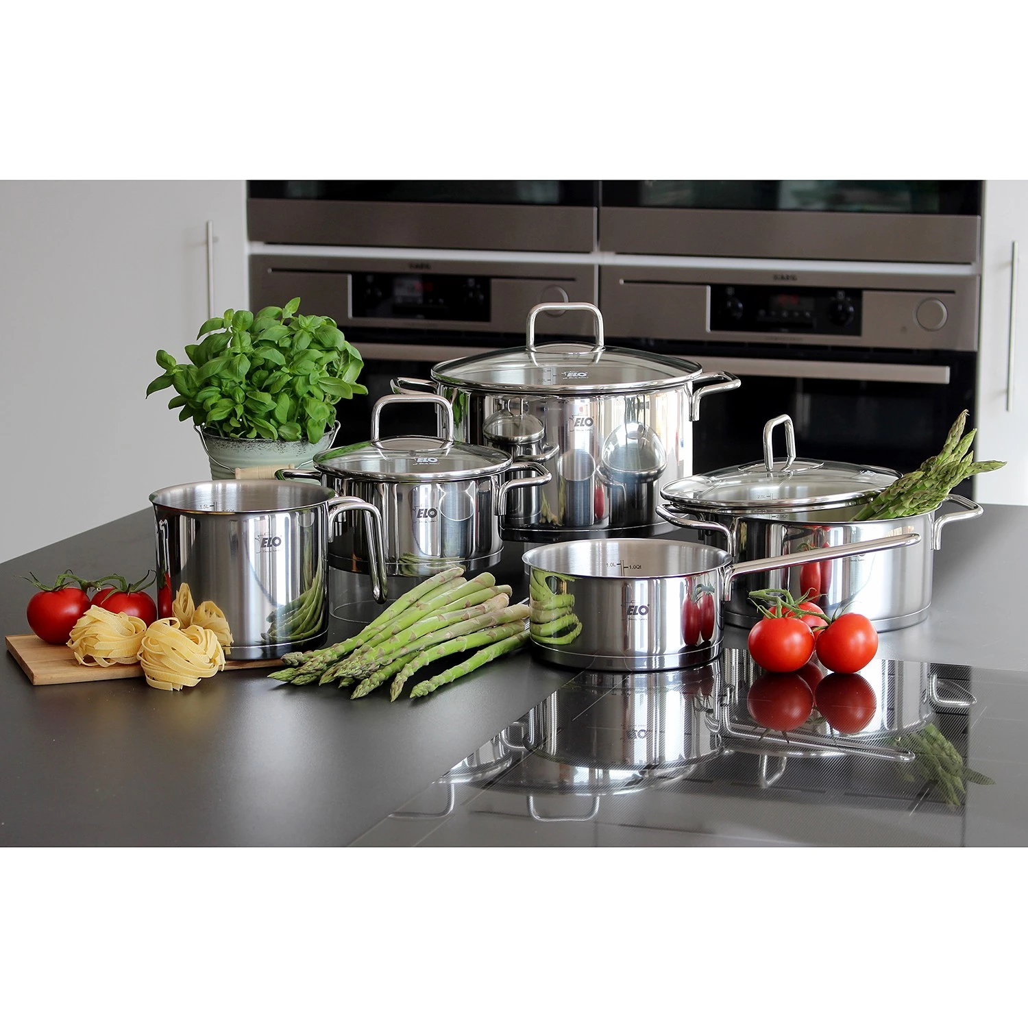 Elo Batterie de cuisine Citrin (5 éléments) - Argenté - Acier inoxydable 5 Elo Batterie de cuisine Citrin (5 éléments) - Argenté - Acier inoxydable – Image 3