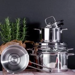 Elo Ensemble de faitouts Smart Steam (4 él.) - Argenté - Acier inoxydable -Tables de jardin Soldes 2022 1000277331 210705 09104700061 MOOD DETAILS P000000001000277331 mood