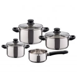 Elo Ensemble de faitouts Juwel (4 éléments) - Argenté - Acier inoxydable