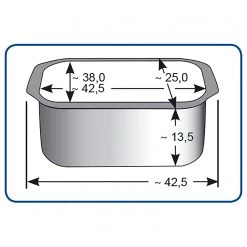 Elo Cocotte ovale Alucast - Noir - Fonte d’aluminium - 7 L -Tables de jardin Soldes 2022 1000277343 210705 09104800077 SKETCH DETAILS P000000001000277343 sketch