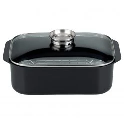 Elo Cocotte carrée Induction - Noir - Fonte d’aluminium - 8 L