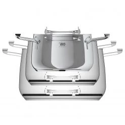 Elo Batterie de cuisine Platin I (3 élém.) - Argenté - Acier inoxydable -Tables de jardin Soldes 2022 1000277362 210705 09105000111 DETAILS P000000001000277362